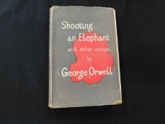 ERIC ARTHUR BLAIR "GEORGE ORWELL": SHOOTING AN ELEPHANT AND OTHER ESSAYS, London, Secker &