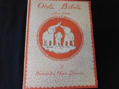 BERNARD & ELINOR DARWIN: OBOLI BOBILI AND LITTLE JOBILI, London, Country Life, 1938 first edition, 5