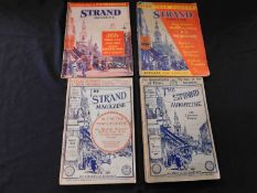 P G WODEHOUSE: 4 Titles: "THE STRAND MAGAZINE" comprising DEEP WATERS, 1910 first edition in vol