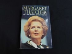 MARGARET THATCHER: THE DOWNING STREET YEARS, London, Harper & Collins, 1993 first edition, signed by