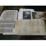 Paacket - Assorted engraved prints mainly 18th Century