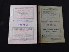 2 vols Burketts Trades Directory of Norfolk
