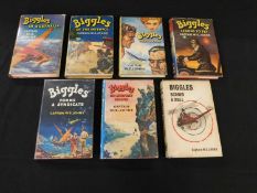 W E JOHNS Selection of seven various Biggles titles