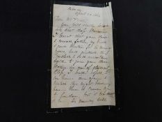 Queen Victoria (1819-1901) autograph letter signed headed Osborne April 20 1864, three autographed