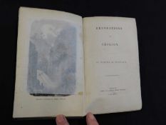 ROSINA MARIA ZORNLIN: RECREATIONS IN GEOLOGY, London, John W Parker, 1839 first edition, frontis,
