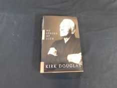 Kirk DOUGLAS, "My Stroke of Luck", First Edition, signed.