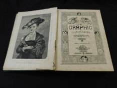 THE GRAPHIC, 1871 (July-December) Vol 4, folio half calf very worn