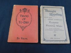 FREDERICK WICKS: THOUGHT READING SECOND SIGHT AND "SPIRITUAL" MANIFESTATIONS EXPLAINED, London,