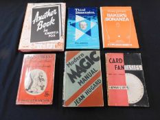 Selection of six various conjuring/magic books including Edward G Love: Card Fantasies 1945, 1st