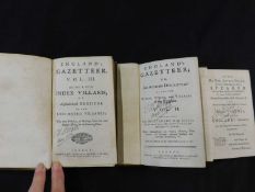 3 Vols "English Gazetter" 1751, signed J M Hobart, Norfolk Mar 1878