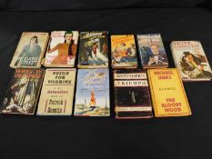 Eleven various vols incl firsts Peter CHEYNEY "They Never Say When" 1944, "The Dark Street" 1944,