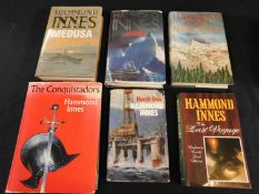 Thirteen various volumes Hammond INNES, all firsts, incl signed copy of "The Conquistadors".