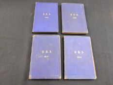 YACHT RACING ASSOCIATION: RULES AND TIME ALLOWANCES..., London, Harrison & Sons, 1895-98, 4 vols,