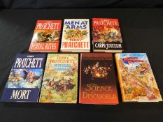 Terry PRATCHETT, seven various DIscworld novels, see photograph.