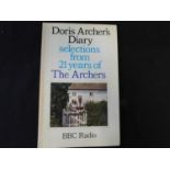 BBC TV interes: "Doris Archer's Diary, selections from 21 years of the Archers", signed by cast