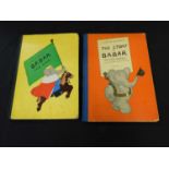 JEAN DE BRUNHOFF two large format tites, THE STORY OF BABAR (Methuen 1964) and BABAR THE KING (
