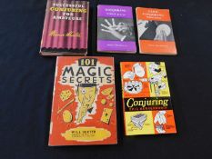 Five various conjuring/magic interest volumes including Eric Hawkesworth: "Conjuring", 1971, 1st