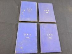 YACHT RACING ASSOCIATION: RULES AND TIME ALLOWANCES..., London, Harrison & Sons, 1891-94, 4 vols,