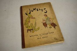 Lewis Baumer "Jumbles" London, Pearson 1897, original pictorial cloth (some pages loose in binding)