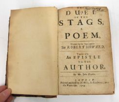 Book of Poetry Published H Hills London 1709