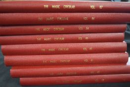 "The Magic Circular" run of 8 omnibus vols in publishers binding collating issues from vol 80 (Jan