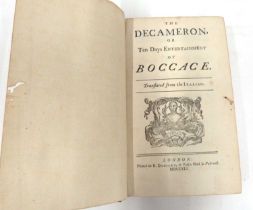 Boccacio The Decameron, English Translation 1741