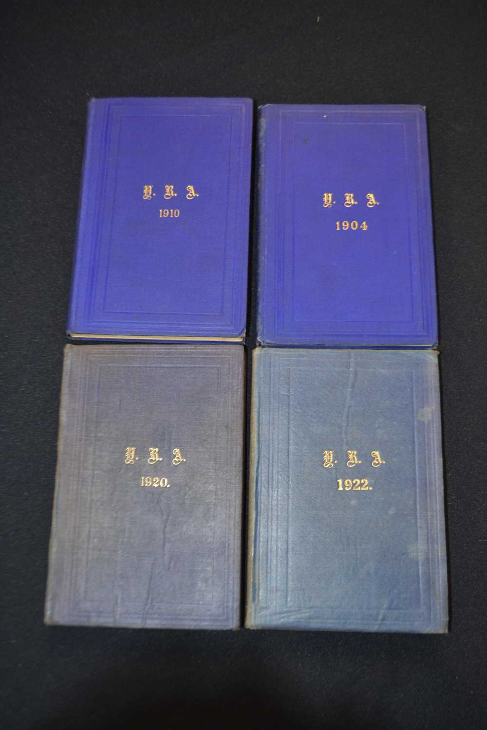 YACHT RACING ASSOCIATION: THE YRA RULES: 4 volumes, 1904, 1910, 1920, 1922, London, Harrison and - Image 2 of 2