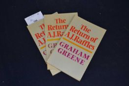 GRAHAM GREENE: THE RETURN OF AJ RAFFLES: London, The Bodley Head, 1975, First edition (3)