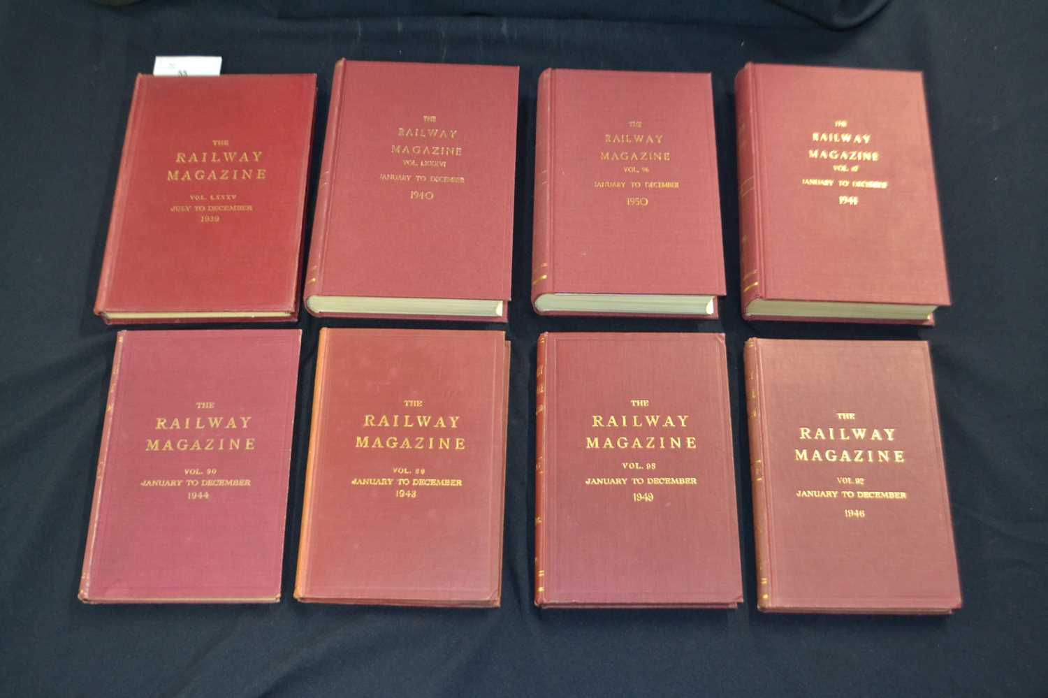 THE RAILWAY MAGAZINE ILLUSTRATED: 8 Omnibus volumes of the magazine in publisher's binding: Volume - Image 2 of 2