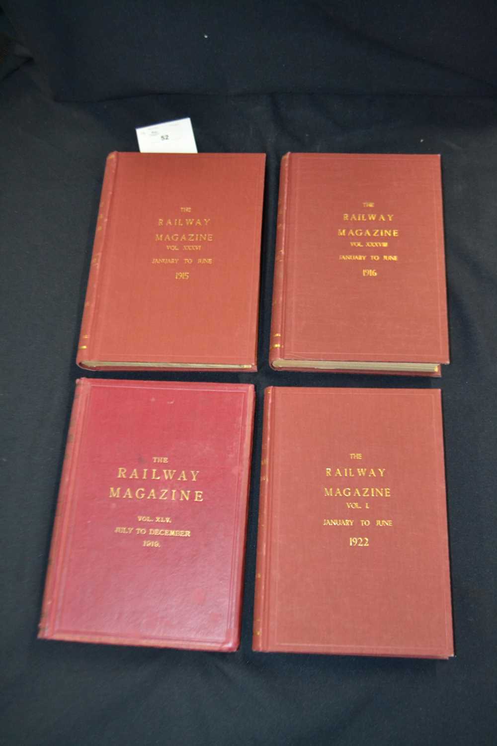 THE RAILWAY MAGAZINE ILLUSTRATED: 4 volumes: XXXVI, JAN-JUNE 1915; XXXVIII, JAN-JUNE 1916; XLV, - Image 2 of 2