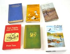Various Ornithological books on Norfolk including Cley Marsh and its Birds, Birds of Norfolk,