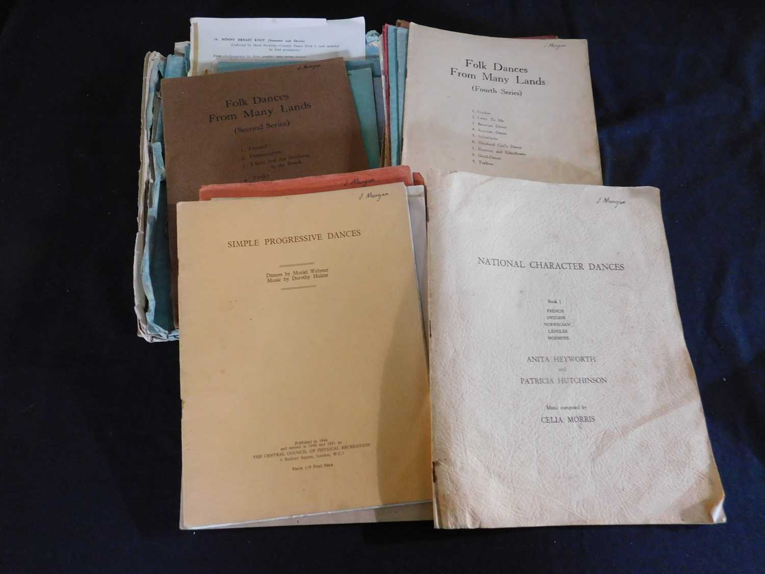 Pkt: Assorted physical recreation, Physical Education Association etc, dance titles, circa late