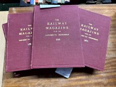 "The Railway Magazine", vols 114 to 118, 1970's in original publishers bindings (5)