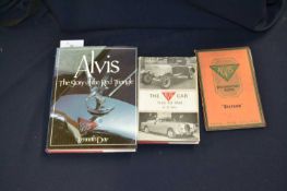 Alvis motoring interest: 3 titles: H E SYMONS: ALVIS INSTRUCTION BOOK FOR SIXTEEN, Coventry, Alvis