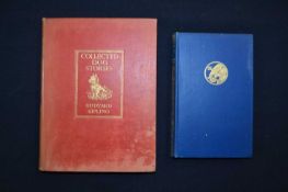 RUDYARD KIPLING: 2 titles: COLLECTED DOG STORIES, London, Macmillan, 1934, red cloth with gilt cover