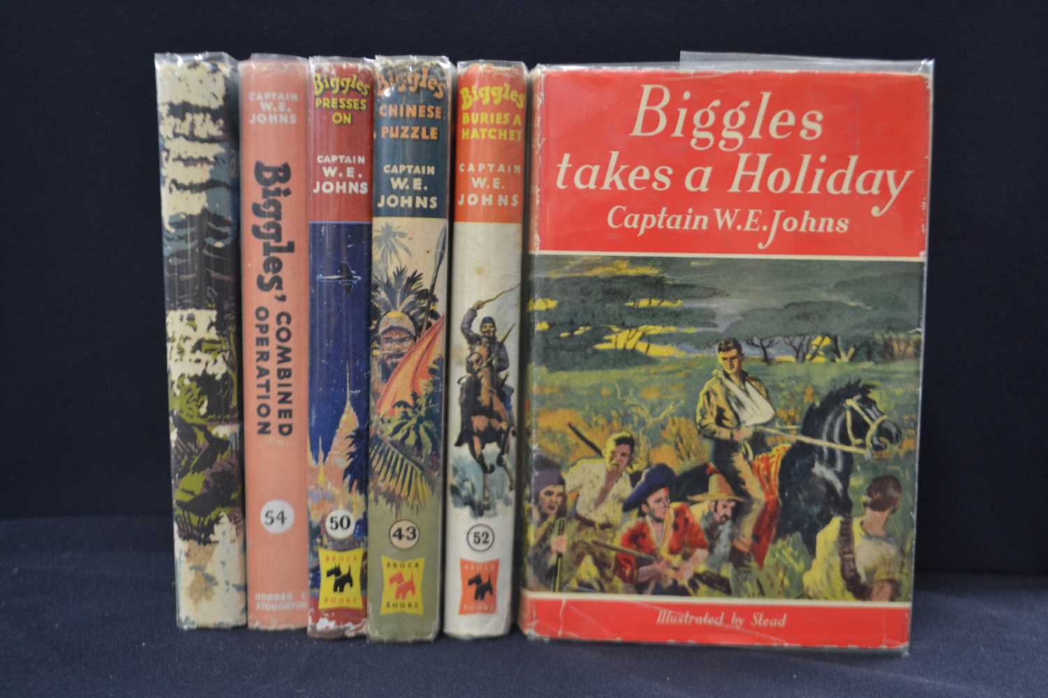 W E JOHNS: BIGGLES, various first edition titles, Hodder and Stoughton. BIGGLES AND THE POOR RICH - Image 2 of 4