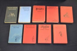 W E JOHNS: BIGGLES, various first edition titles, Hodder and Stoughton. Clothbound, embossed covers: