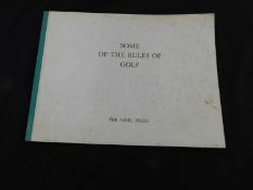 "Some of the Rules of Golf" published 1966 by The Ariel Press, reproducing cartoons by Charles