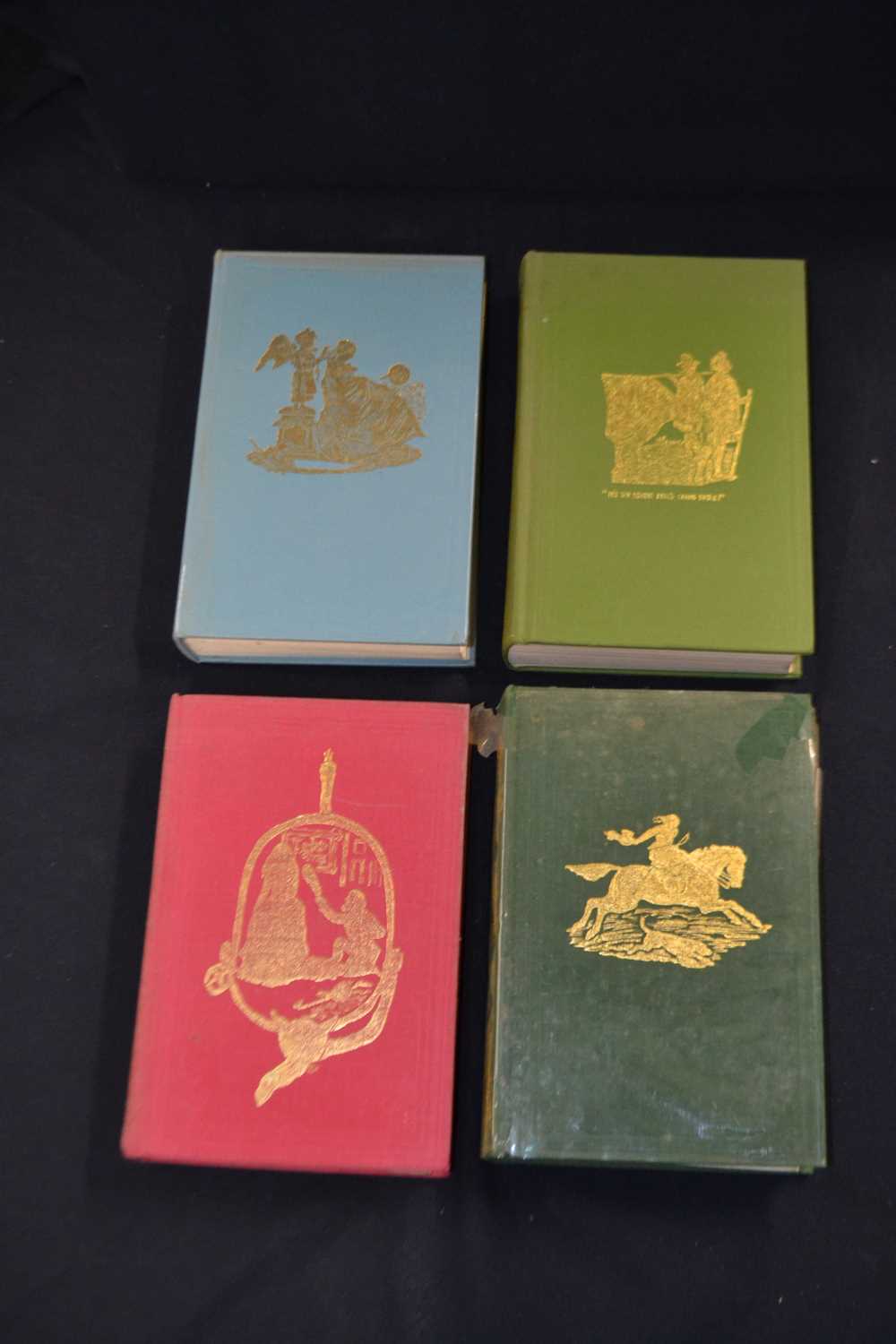 Hunting interest: 4 volumes: PLAIN OR RINGLETS, ILLUSTRATED BY JOHN LEECH, light blue buckram with - Image 2 of 2