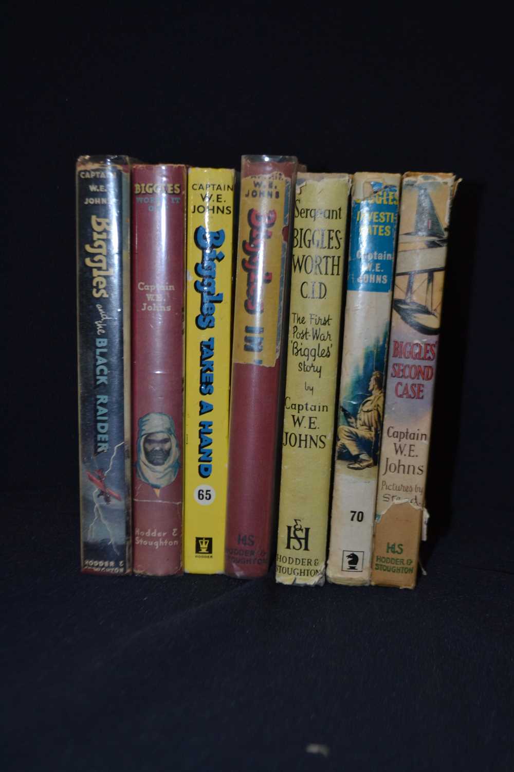 W E JOHNS: BIGGLES, various first edition titles, Hodder and Stoughton. BIGGLES IN THE GOBI, 1953; - Image 4 of 4