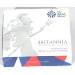 UK 2017 silver proof Britannia cased with certificates