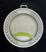 A commemorative silver award medal to 4472 LNER The FLying Scotsman, London - Edinburgh