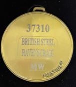 A commemorative gold award medal to 37310 British Rail Ravenscraig MW