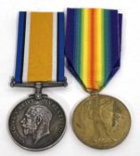 Great War Medal Pair (low numbered), comprising British War Medal and Victory Medal, named to 1456