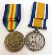 Great War Royal Artillery Medal Pair, comprising British War Medal and Victory Medal, named to L-