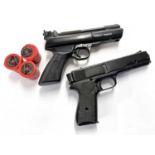 .177 Webley Tempest air pistol together with .177 G.10 repeater air pistol and three pots of premium