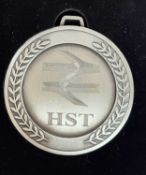 A commemorative silver award medal to HST 125 Intercity