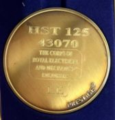 A commemorative gold award medallion to HST 125 43070 The Corps of Royal Electrical and Mechanical