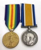 Great War Machine Gun Medal Pair, comprising British War Medal and Victory Medal, named to 99104 PTE