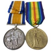 WWI British medal pair - war medal, victory medal to 189459 SPR A Francis RE